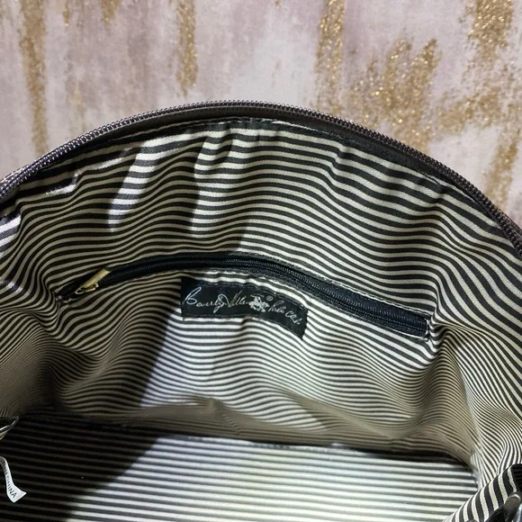 Beverly Hills Polo Club Heritage Elegant Brown & Tan Satchel - Picture 6 of 8